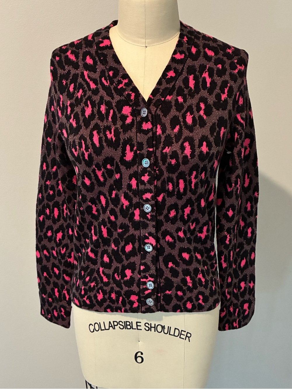 Marc by Marc Jacobs leopard shrunken cardigan